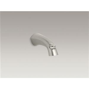 KOHLER Alteo Bathtub Spout with Diverter - 6.5-in - Brushed Nickel