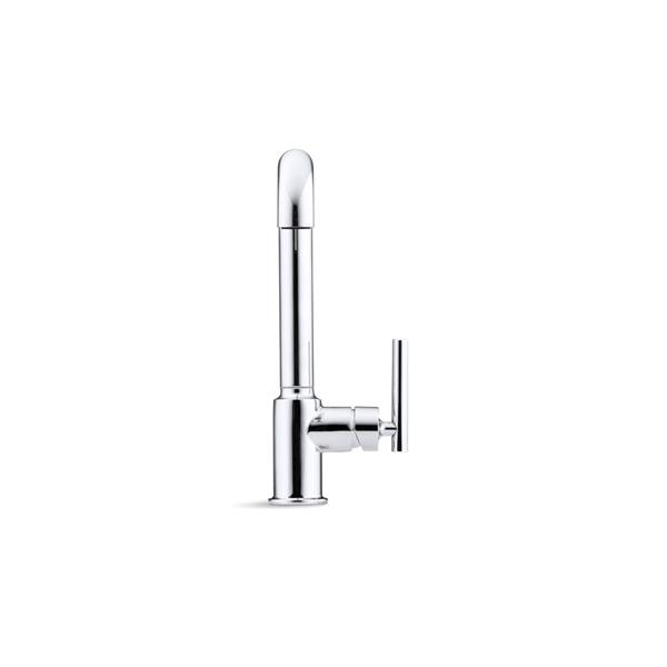 KOHLER Purist Pull-Out Kitchen Sink Faucet - 1-Handle - Polished Chrome