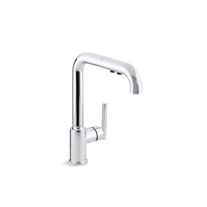 Robinet de cusine Purist de KOHLER, 1 poignée, 11,38 po, chrome poli