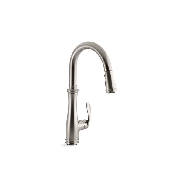 KOHLER Bellera Pull-Down Kitchen Sink Faucet - 1-Handle - Stainless Steel