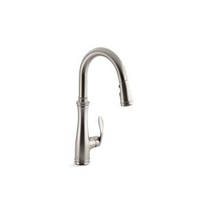 Robinet de cusine Bellera de KOHLER, 1 poignée, 16,75 po, acier inoxydable