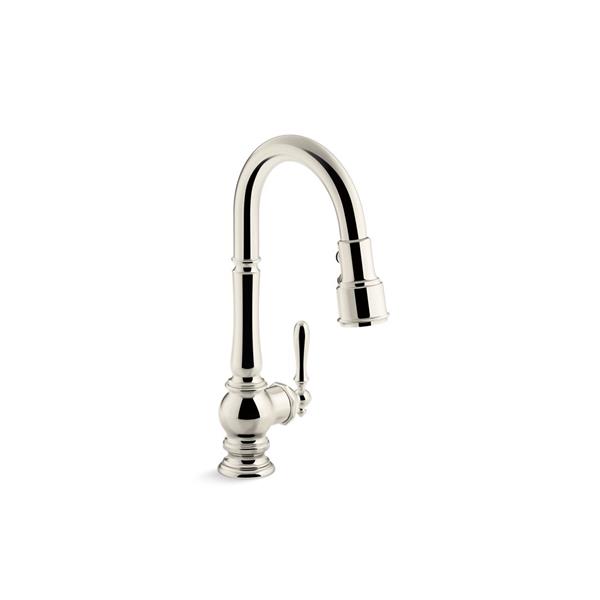 KOHLER Artifacts High-Arc Kitchen Sink Faucet - Polished Nickel