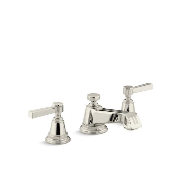 Kohler Pinstripe Bathroom Faucet 2 Handle Polished Nickel