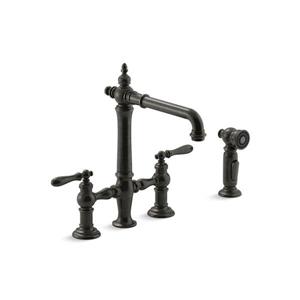 KOHLER Artifacts High-Arc Kitchen Sink Faucet - 2-Handle - Oil-Rubbed Bronze