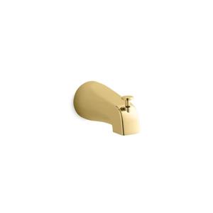 Bec de baignoire Devonshire de KOHLER, inverseur intégré, 4,88 po, laiton brossé