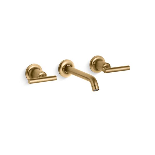 KOHLER Purist Bathroom Sink Faucet Trim 2Handle Brushed Gold