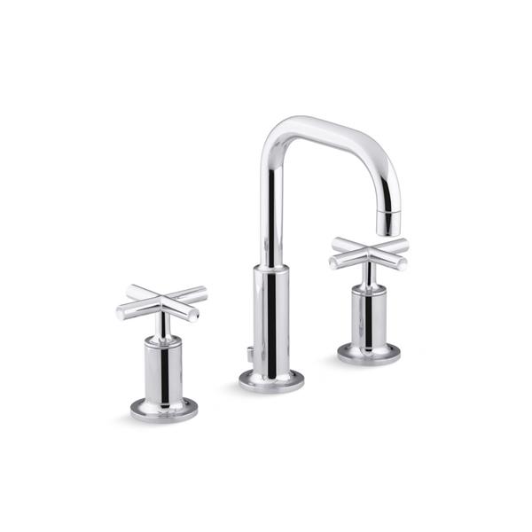 kohler purist 1.2 gpm wall mounted widespread bathroom faucet