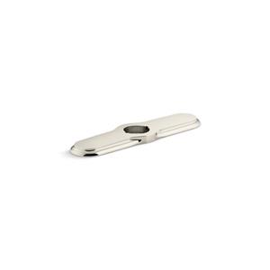 Écusson de finition pour robinet cuisine KOHLER, 3 trous, nickel poli