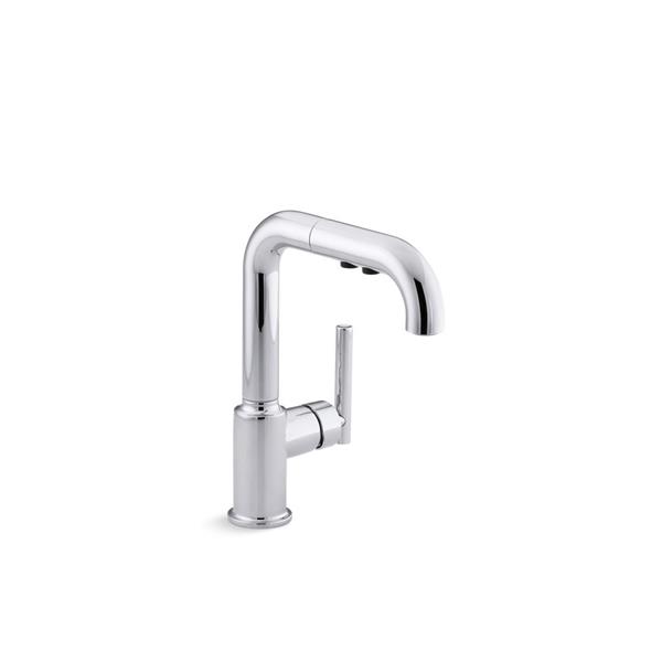 KOHLER Purist Pull-Out Kitchen Sink Faucet - Polished Chrome