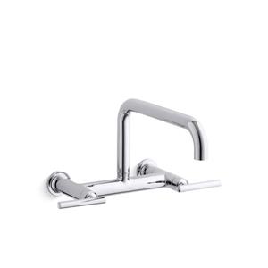 KOHLER Purist Kitchen Sink Faucet - 2-Handle - Polished Chrome