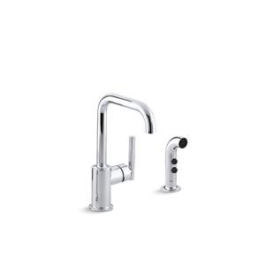 KOHLER Purist Kitchen Sink Faucet - 1-Handle - Polished Chrome