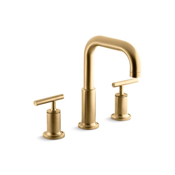 KOHLER Purist Bathtub Faucet 2Handle Brushed Gold T144284BGD RONA