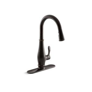 KOHLER Cruette High-Arc Kitchen Sink Faucet - 1-Handle - Oil-Rubbed Bronze