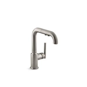 KOHLER Purist Pull-Out Kitchen Sink Faucet - Stainless Steel