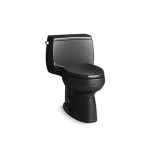 KOHLER Gabrielle Compact Elongated Toilet - 1-Piece - Comfort Height - Black