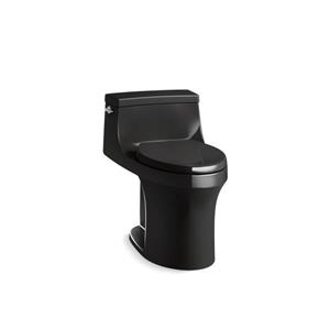 KOHLER San Souci Compact Elongated Toilet - 1-Piece - Comfort Height - Black