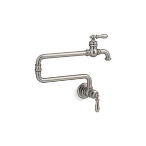 KOHLER Artifacts Pot Filler Kitchen Sink Faucet - 2-Handle - Stainless Steel