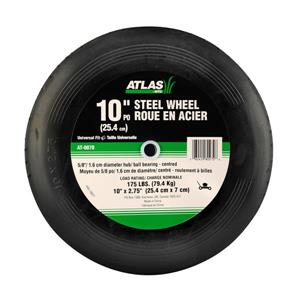 Atlas Replacement Steel Lawn Mower Wheel - 10-in x 2.75-in