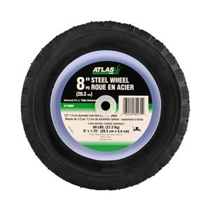 Atlas Replacement Steel Lawn Mower Wheel - 8-in