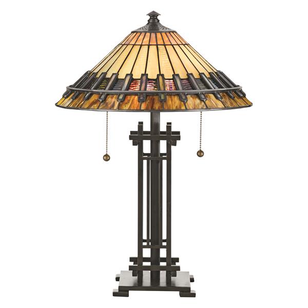 Fine Art Lighting Ltd, Bronze Stained Glass Table Lamps