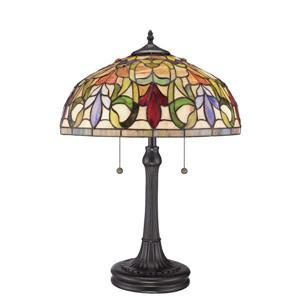 Lampe de table style  Tiffany de Fine Art Lighting, verre, 23 po, bronze