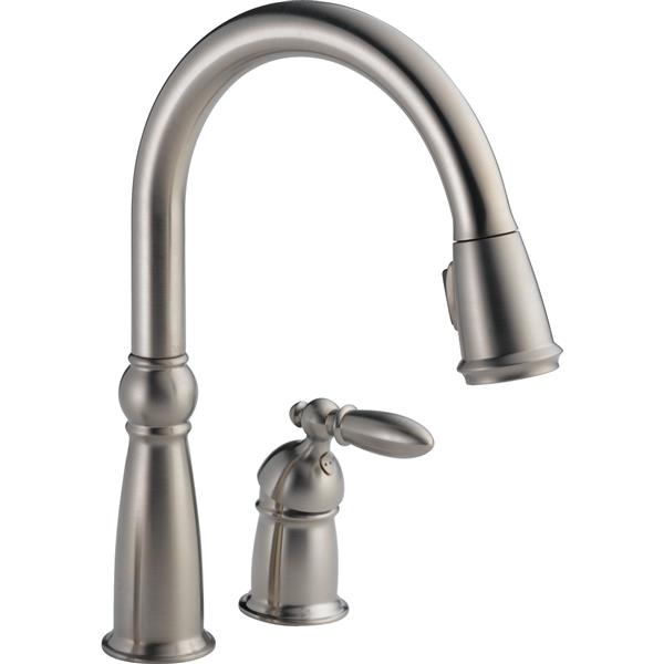 Delta Victorian Kitchen Faucet 14 25 In 1 Handle Stainless