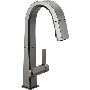 Robinet de bar et préparation Delta Pivotal, 14,31 po, 1 poignée, inox noir