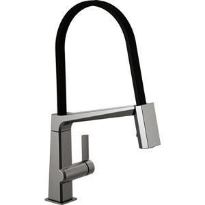 Robinet de cuisine Delta Pivotal, 18,69 po, 1 poignée, inox noir