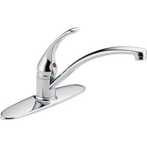 Robinet de cuisine Delta Foundations, 6,63 po, 1 poignée, chrome