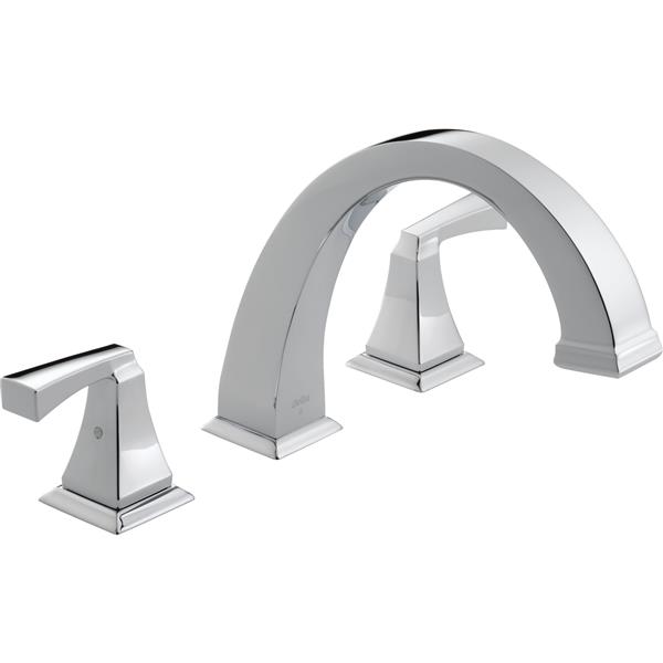 Delta Dryden Deck Mount Roman Tub Faucet - 9-in. - Chrome