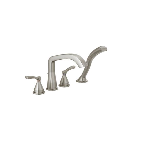 Robinet de bain romain Delta Stryke, 9,72 po, inox