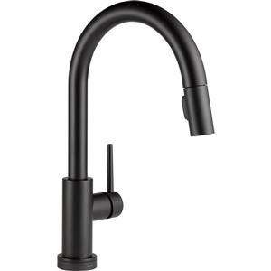 Robinet de cuisine Touch2O(MD) Delta Trinsic, 15,69 po, noir mat