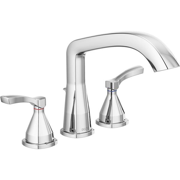 Delta Stryke Deck Mount Roman Tub Faucet 9 72 In Chrome T2776