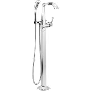 Delta Stryke Freestanding Bathtub Faucet - 9.72-in. - Chrome