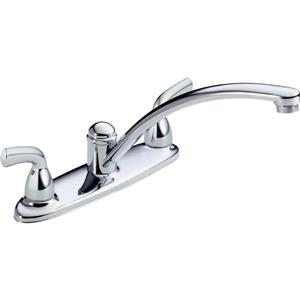 Robinet de cuisine Delta Peerless, 5,25 po, 2 poignées, chrome