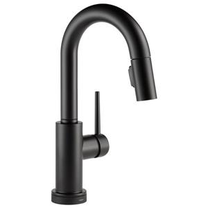 Robinet de bar et préparation Touch2O(MD) Delta Trinsic, 13 po, noir mat