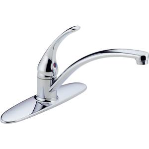 Delta Foundations Kitchen Faucet - 6.63-in. - 1-Handle - Chrome