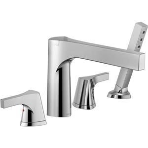 Robinet de bain romain Delta Zura, 9,81 po, chrome