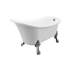 A&E Bath & Shower Dora Clawfoot tub with faucet - 59-in - White