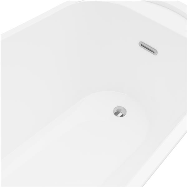 A&E Bath & Shower Paris  Freestanding Bathtub - 59-in - White