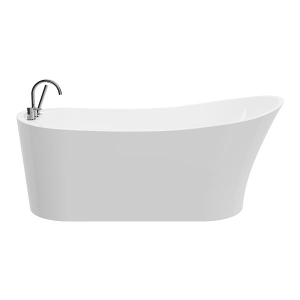 A&E Bath & Shower Paris  Freestanding Bathtub - 59-in - White