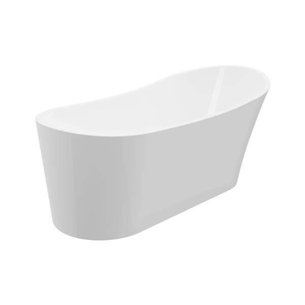 A&E Bath & Shower Paris  Freestanding Bathtub - 59-in - White