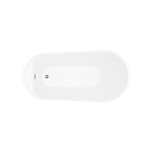 Bain autoportant Paris de A&E Bath & Shower, 59 po, blanc