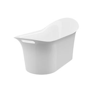 Bain autoportant London de A&E Bath & Shower, 64 po, blanc