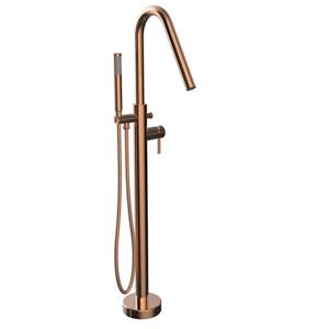 A&E Bath & Shower Vienna Freestanding Faucet - Angle Spout - Rose Gold
