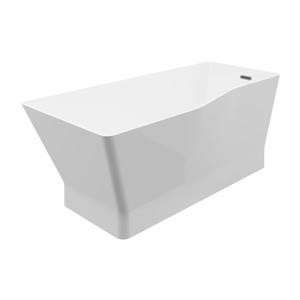 A&E Bath & Shower Riga-67 Asymetric Freestanding Tub - 67-in - White