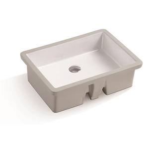 Lavabo sous comptoir Isla de A&E Bath & Shower, blanc lustré