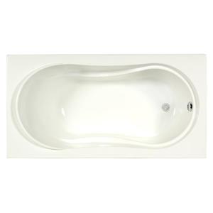 Bain en podium Tacoma de A&E Bath & Shower, 60 po, blanc