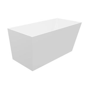 Bain autoportant Malibu de A&E Bath & Shower, 59 po, blanc