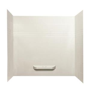 Murs de douche en acrylique Kayla de A&E Bath & Shower, 60 po x 36 po, blanc